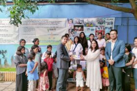कामना सेवा विकास बैंकद्वारा “हाम्रो बाल संरक्षण धरोहर नेपाल” लाई शैक्षिक सामग्री वितरण