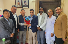 नाडाका प्रतिनिधिमण्डलको मधेश प्रदेशका अर्थमन्त्रीसँग भेटवार्ता 