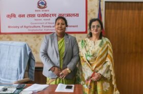 कृषिमन्त्री चौधरी र उद्योगमन्त्री कुमारीबीच अन्तर मन्त्रालय कार्यमा समन्वयबारे छलफल