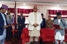 बागमती प्रदेशका नवनियुक्त मन्त्री बज्राचार्यले लिए शपथ