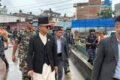 च्यासलमा बढ्दो पानीको बहावपछि गृहमन्त्री गुरुङद्वारा स्थलगत निरीक्षण