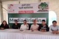 कांग्रेसको १५औँ महाधिवेशनको उद्घाटनस्थल खुलामञ्चमा मिडिया सेन्टर तयार